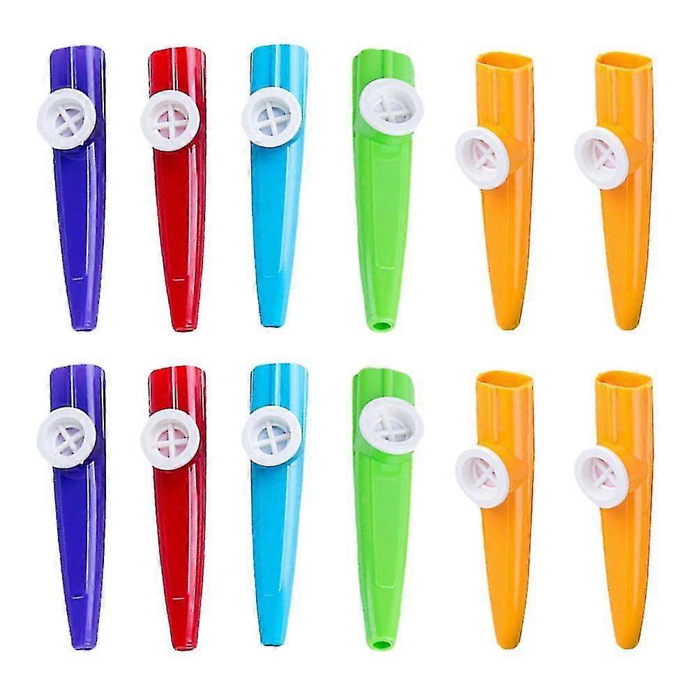 12pcs素敵なパーカッション玩具カズーのおもちゃキッドカズーのおもちゃ(ランダムカラー)