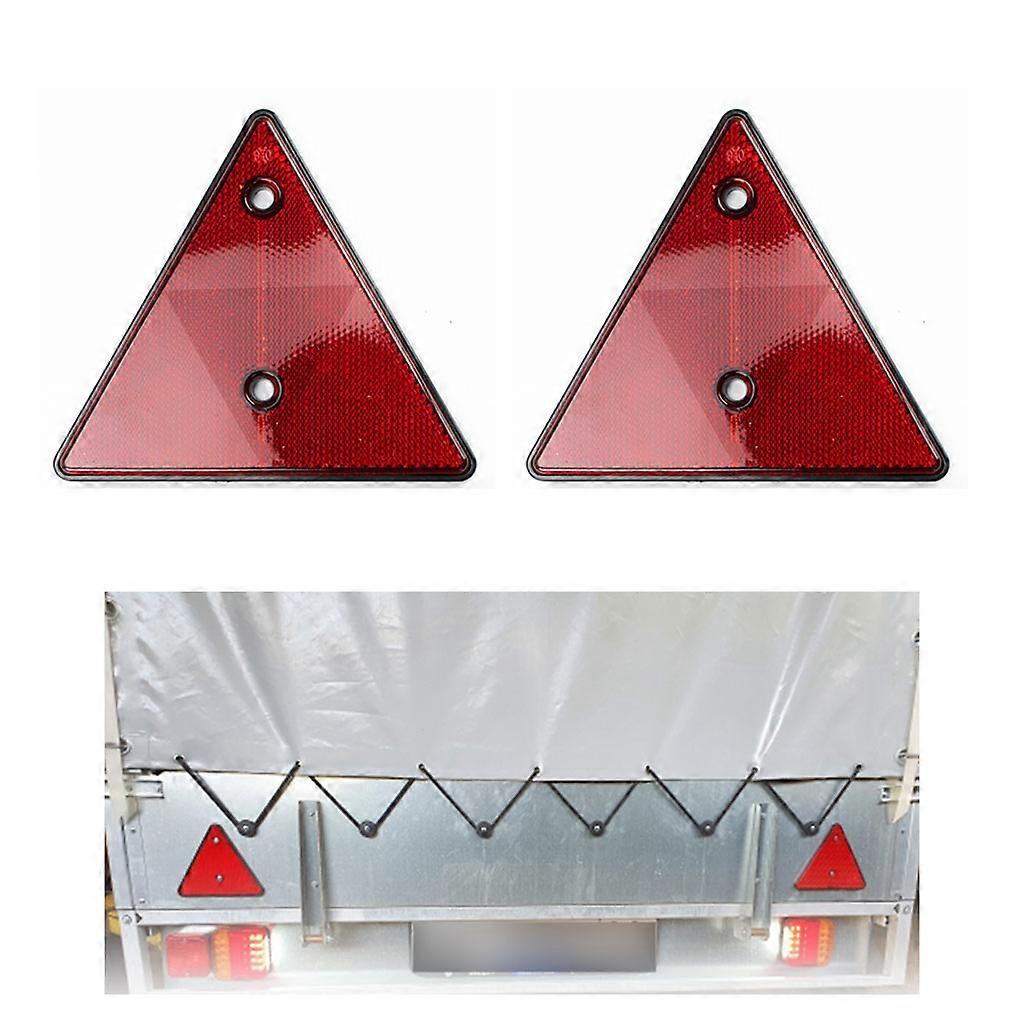 Rear RED Reflective Warning for Triangle Reflector Ifor Trailer Road Assist