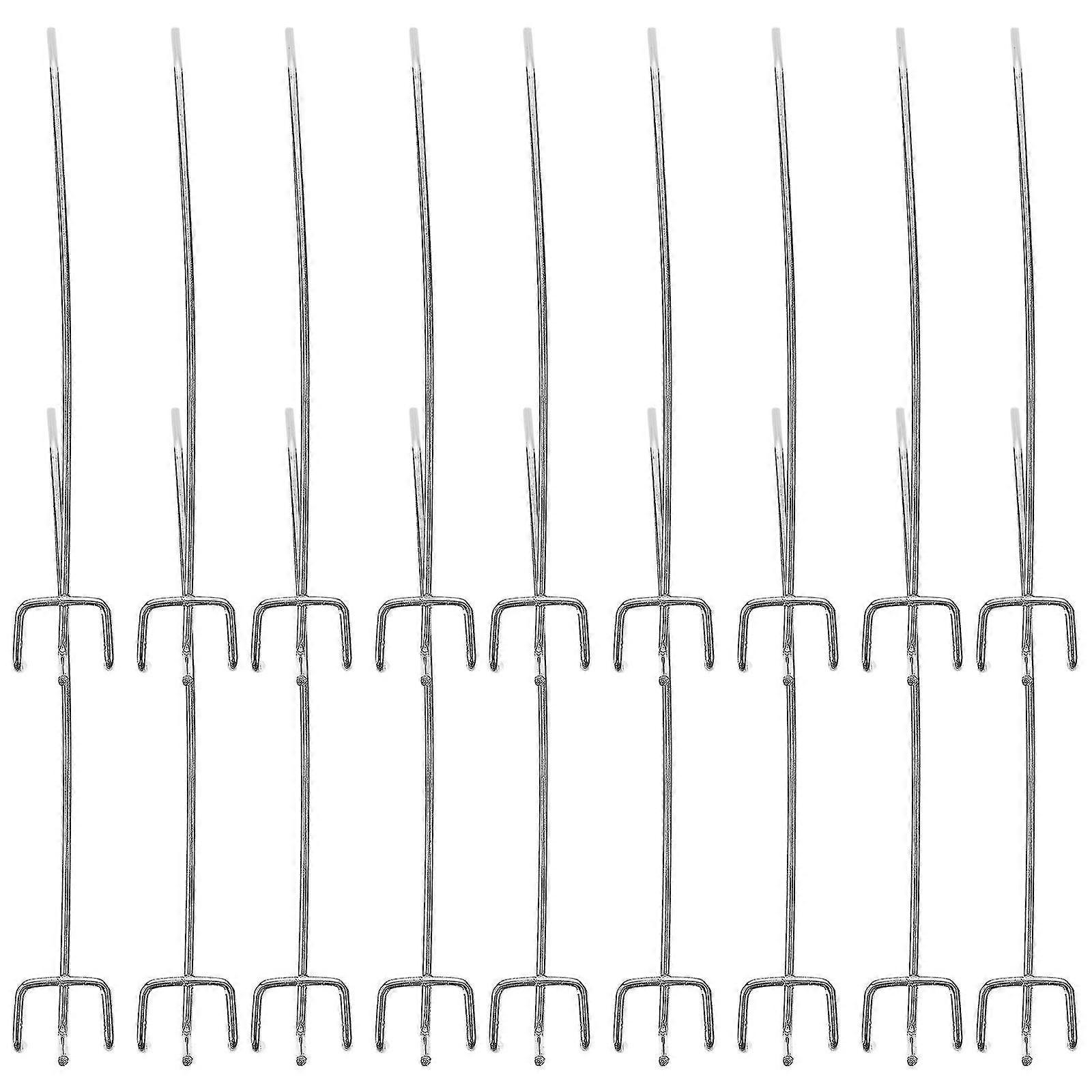 50pcs Shelf Hook Supermarket Shelves Three Foot Hook Hole Board Hook Three Fork Triangular Hole Board Hook