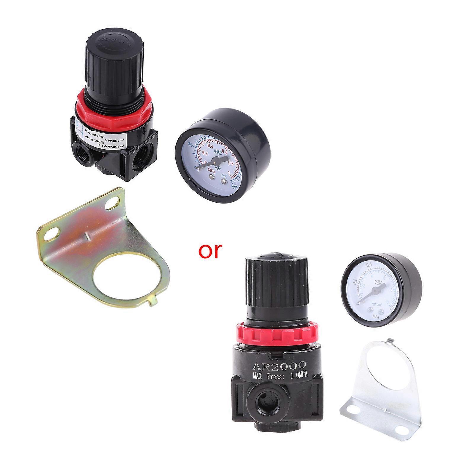AR-2000 G1/4'' Pneumatic Mini Air Pressure Regulator Control Compressor