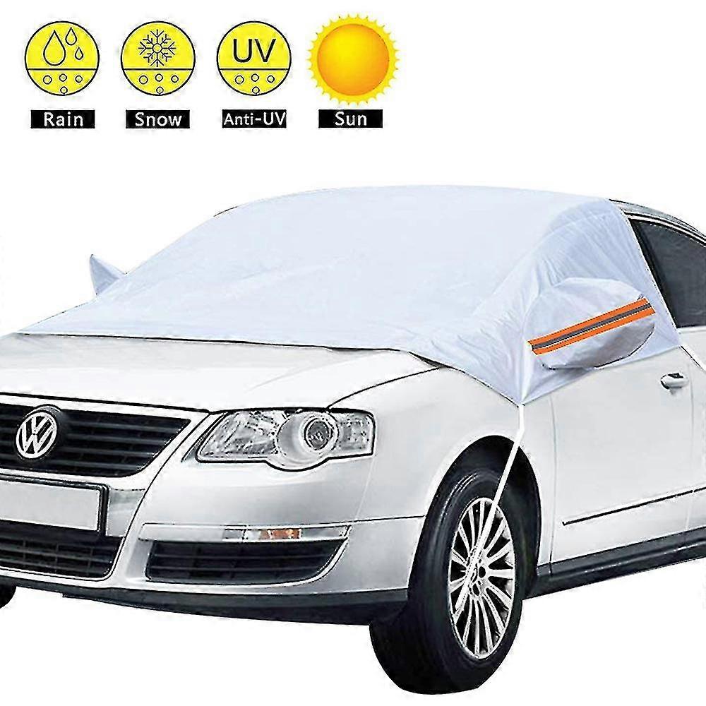 Windshield Snow Cover With Side Mirror Covers, Mirror Snow Covers Protects Windshield And Wipers From Weatherproof, Rain, Sun, Frost, Extra Large Size