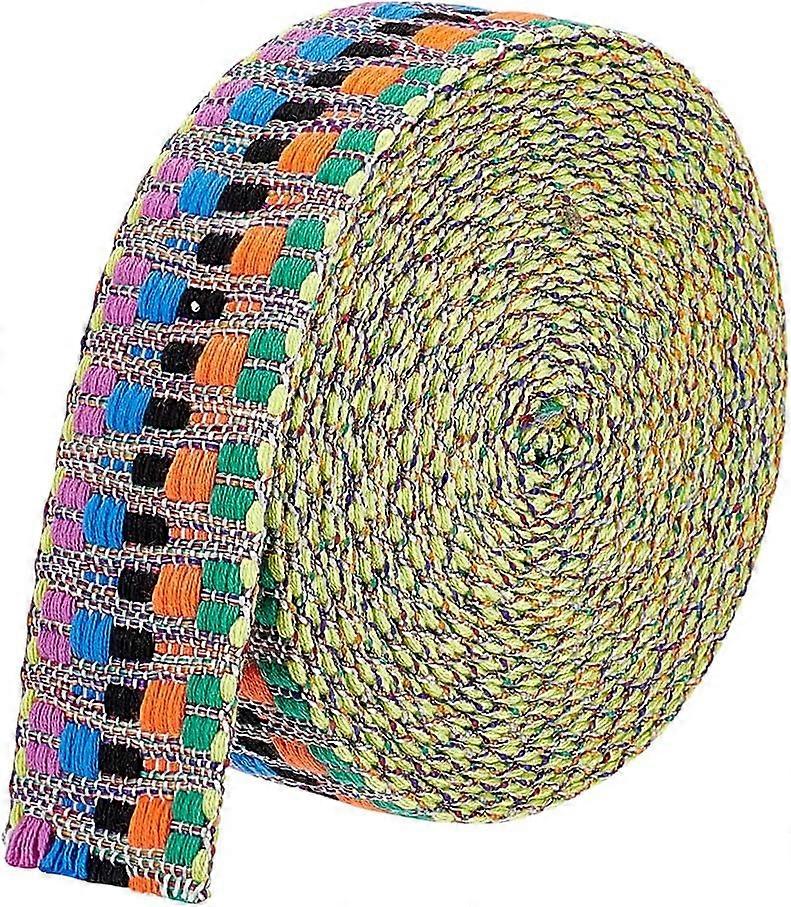 4.7~5 Yards Polycotton Jacquard Wave Ribbon Garment Accessories Colorful 1-1/2 inch(39mm)