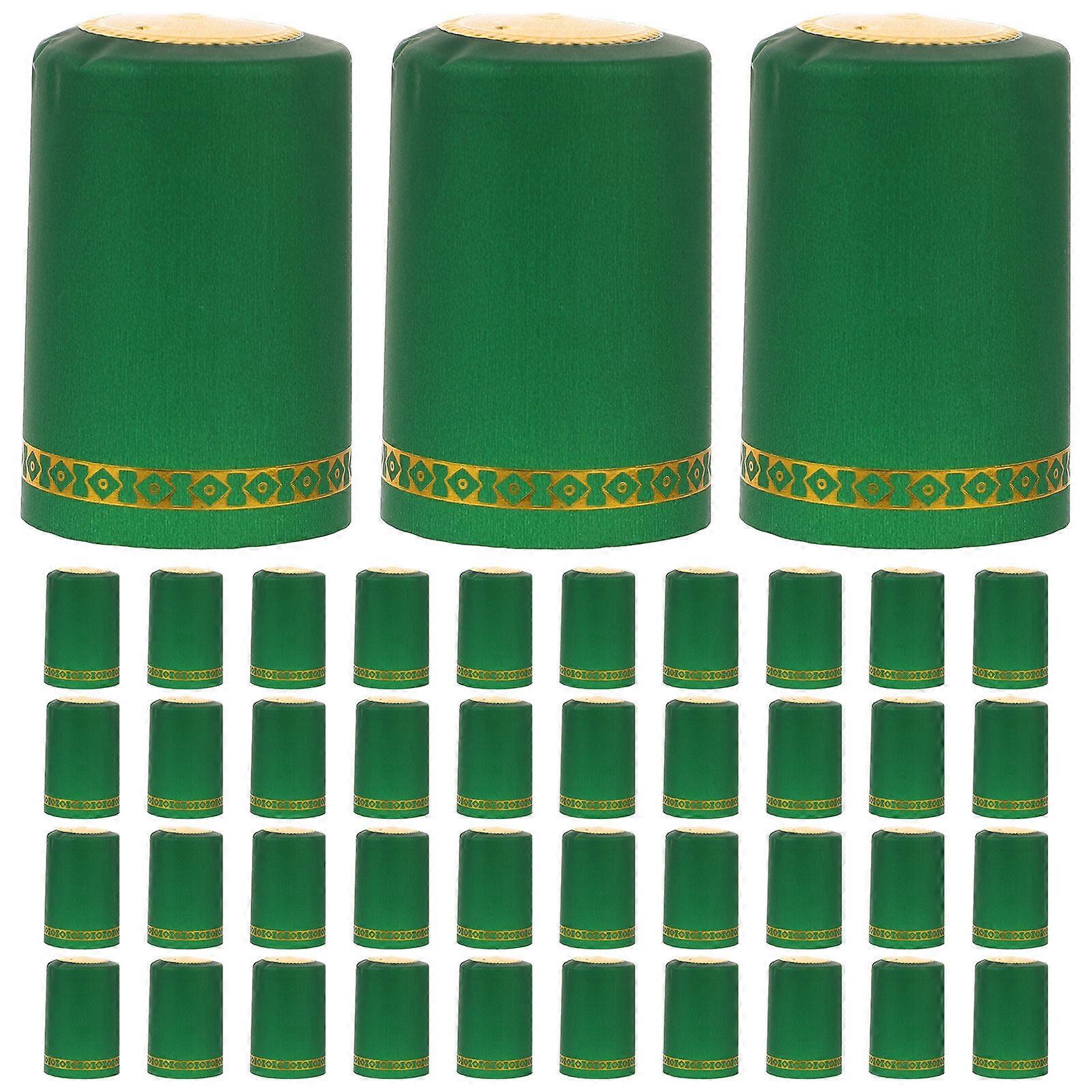 100pcs Heat Shrink Capsules Wine Bottle Wraps Single-use Wine Bottle Sealers Wine Bottle Caps