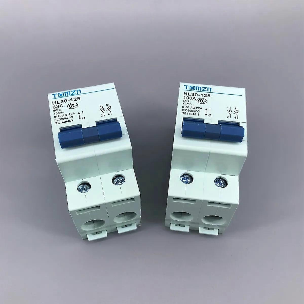 HL30 2P Main Switch Function Disconnector Switch Isolator Circuit Breaker 63A 100A