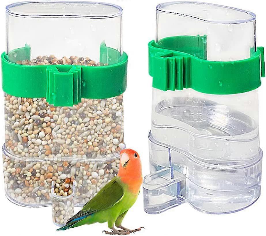 Automatic waterer, automatic bird feeder, plastic bird feeder, parrot bird waterer, transparent