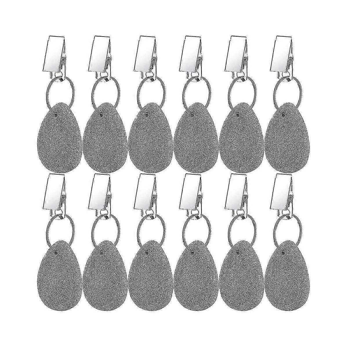12 Pieces Tablecloth Weights Tablecloth Pendant Teardrop Shape Table Cover Weights Stone Table
