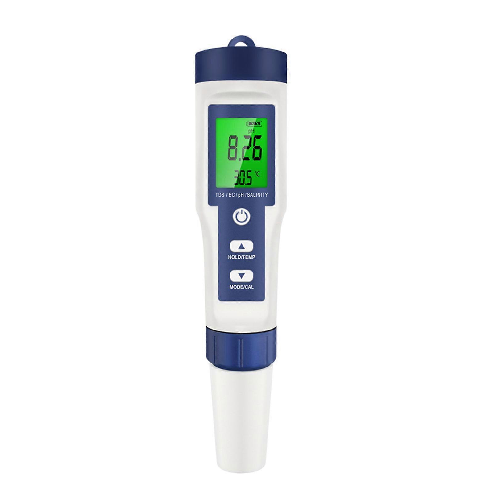 PH Tester Digital Drinking Water Quality Tester High Accuracy Compact Size Portable 5-in-1 PH/TDS/EC/Salt/Temp Tester_xi