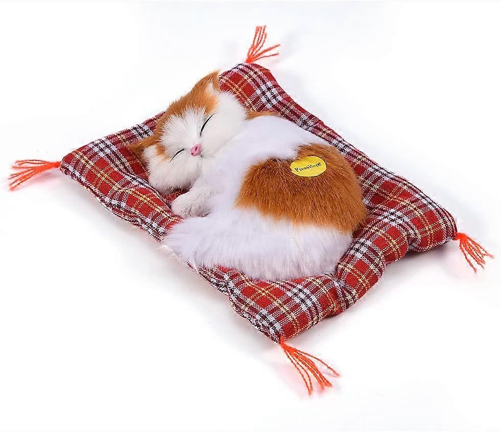 Simulation Schlafkätzchen Spielzeug mit weicher Matte Plüschtiere Geschenk (A-5-F6)