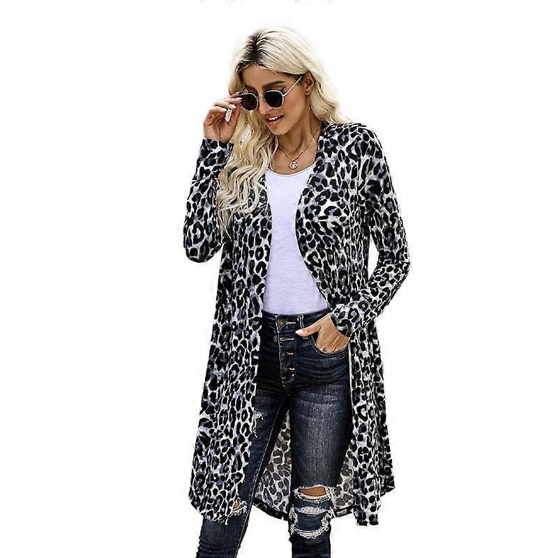 Mittellanger Cardigan Pullover für Damen Mantel Top