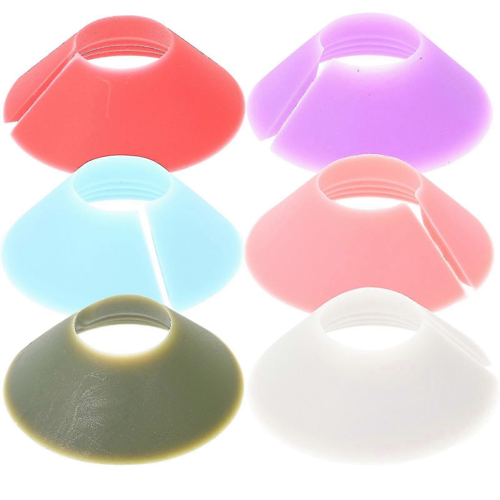 6pcs Creative Goblet Marker Identifiable Wine Cup Marker Cane Shape Glass Cup Marker