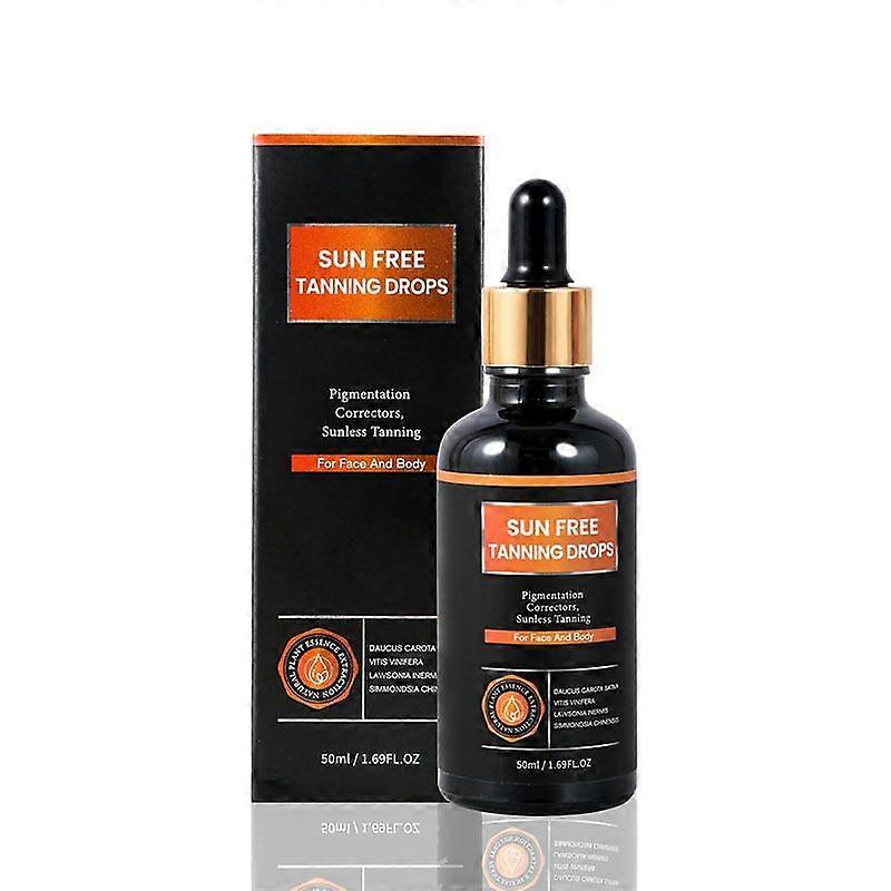 Sun Free-Self Tanning Drops-Bronzing Face Drops-Sunless Self-Tanner for a Natural,Plant extraction formula-DHA content 7%-8%.Moisturizing Bronzing Dro