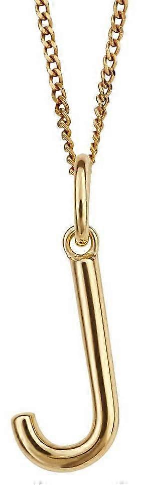 Beginnings J Initial Pendant - Gold
