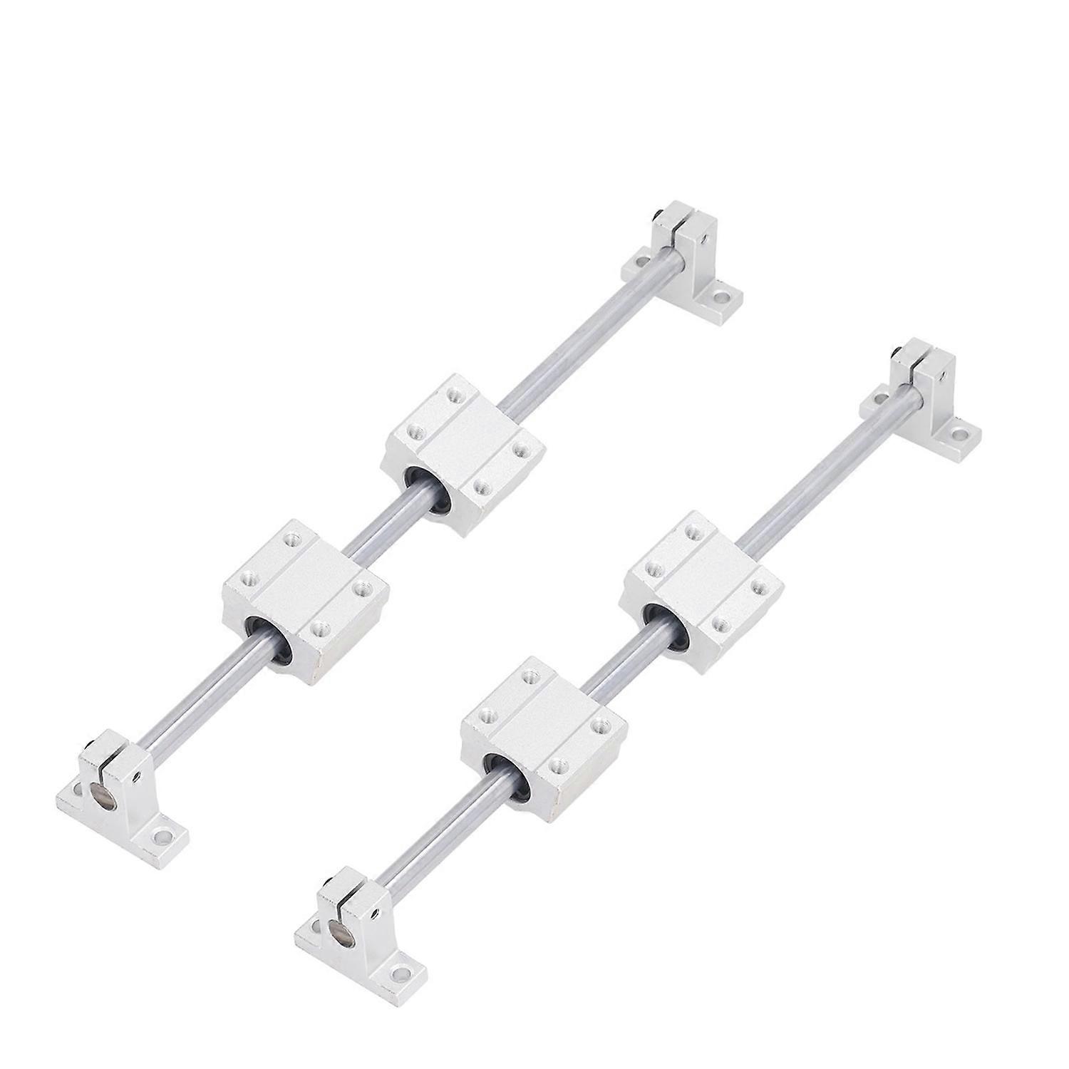 Linear Rail Slide Linear Rail Guide Linear Motion Slide Rail with 4Pcs Slide Block for Machinery 10‑