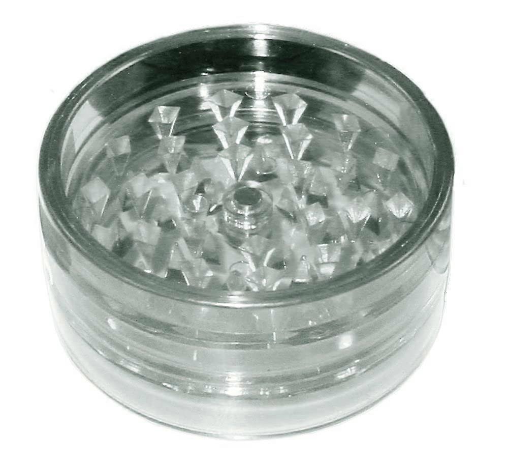 Acrylic Spice Grinder Set 2pc - Magnetic Kitchen Grinders with Adjustable Coarseness and Easy Clean Design