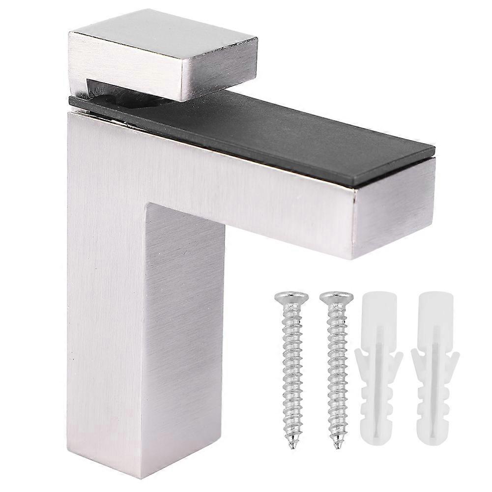 4pcs Glass Wood Layer Board Fixed F Type Clips Wall Shelf Bracket Support Peg Set (#03)