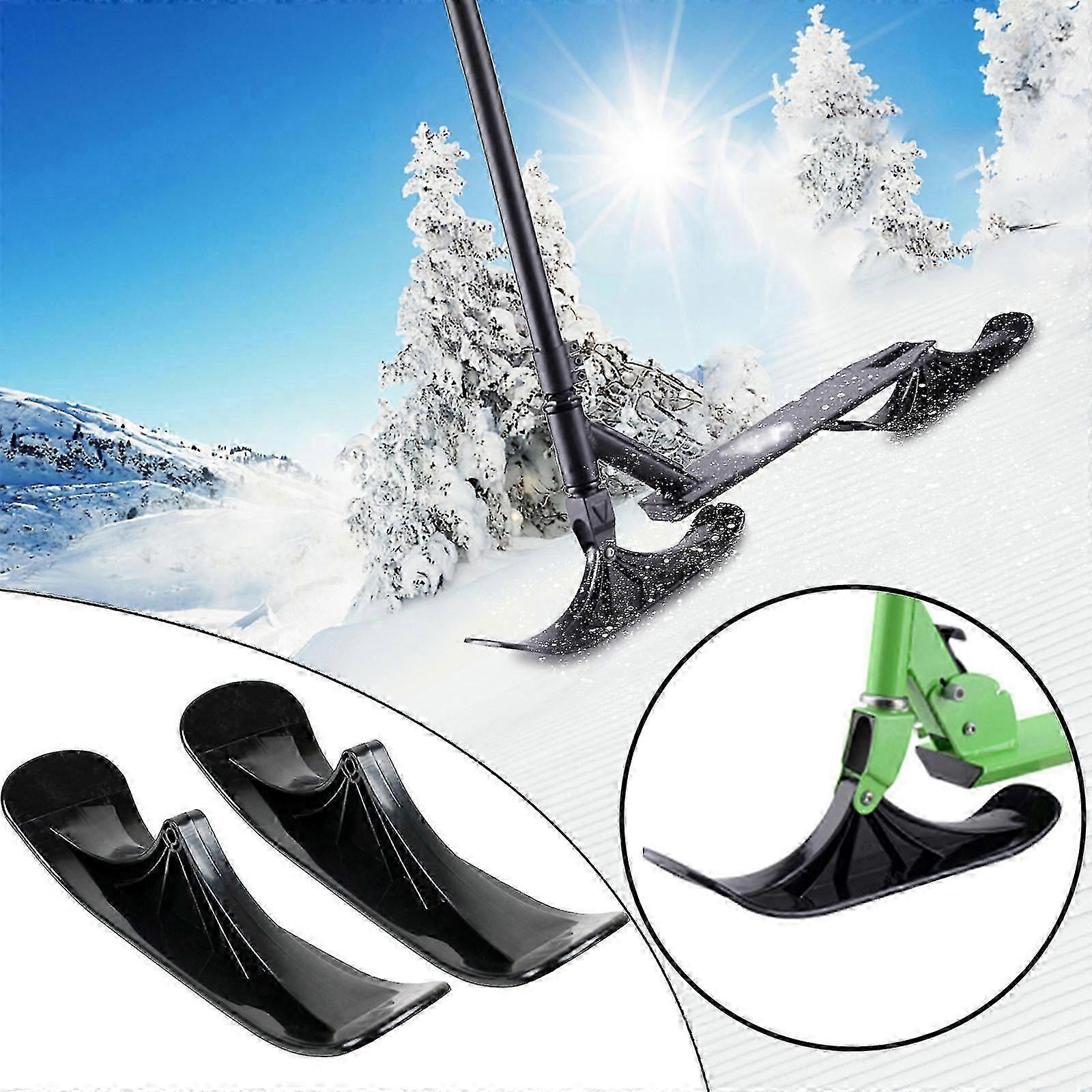 Snow Sled Ski Scooter Conversion Kit Turn Your Kick Scooter Into A Snow Scooter