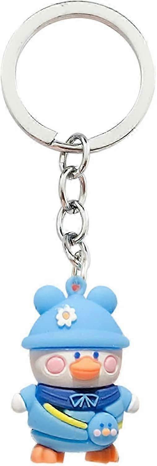 ChetHaMade Rabbit Duck keychainKawaii Cartoon cute creative 3D car key chain pendant small gift gift