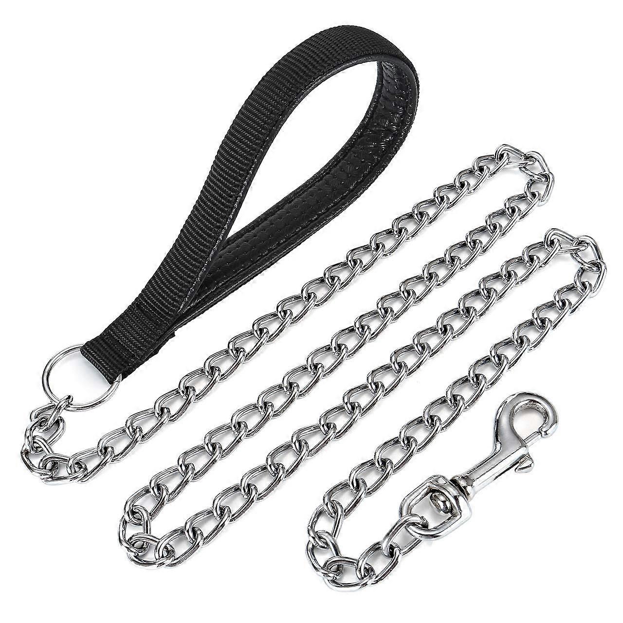 1 Anti Chew Chain Dog Leash for Large Dogs 50 Inch