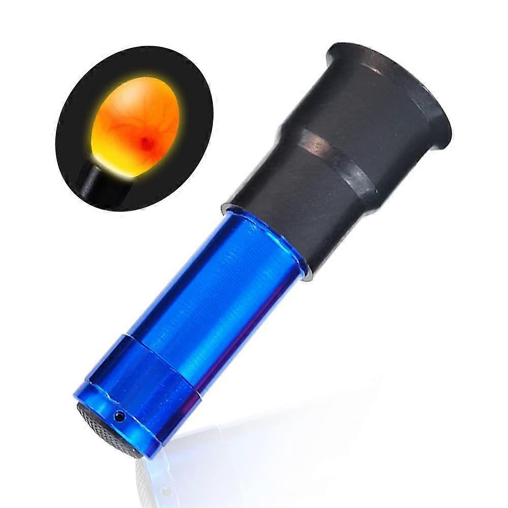 LED Light Egg Tester Cold Light for Chicken Quail Poultry Incubator Brooder Hatcher (Blue)