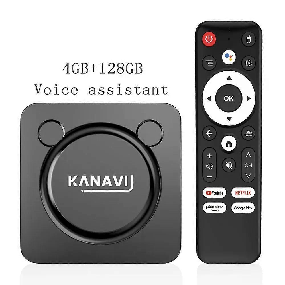 Redkid Amlogic S905W2 Smart TV Box Android13 Google Assistant vocal Bluetooth Chromecast Prise en ch