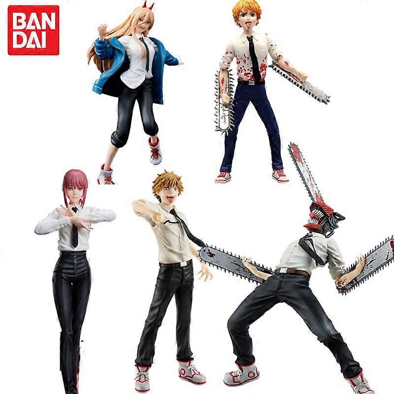 アニメチェーンソーマンフィギュアデンジパワーマキマポチータアクションフィギュア17cm手作りPVCモデルかわいい装飾品おもちゃギフト