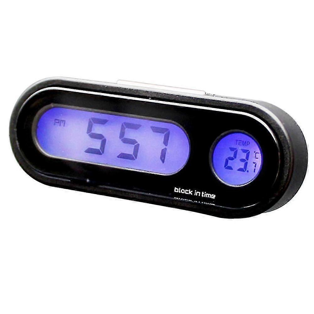 2-in-1 Auto Car Electronic Clock Luminous Thermometer Led Digital