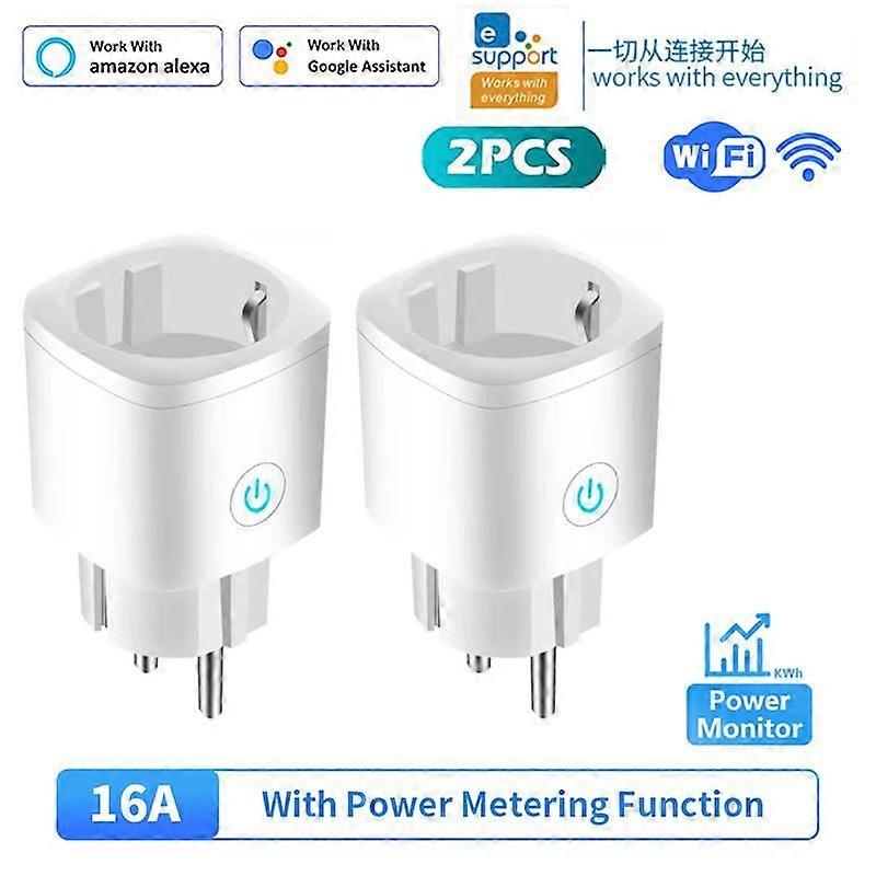 16A 20A EU Wifi Zigbee Smart Plug With Power Metering Function Tuya/Ewelink