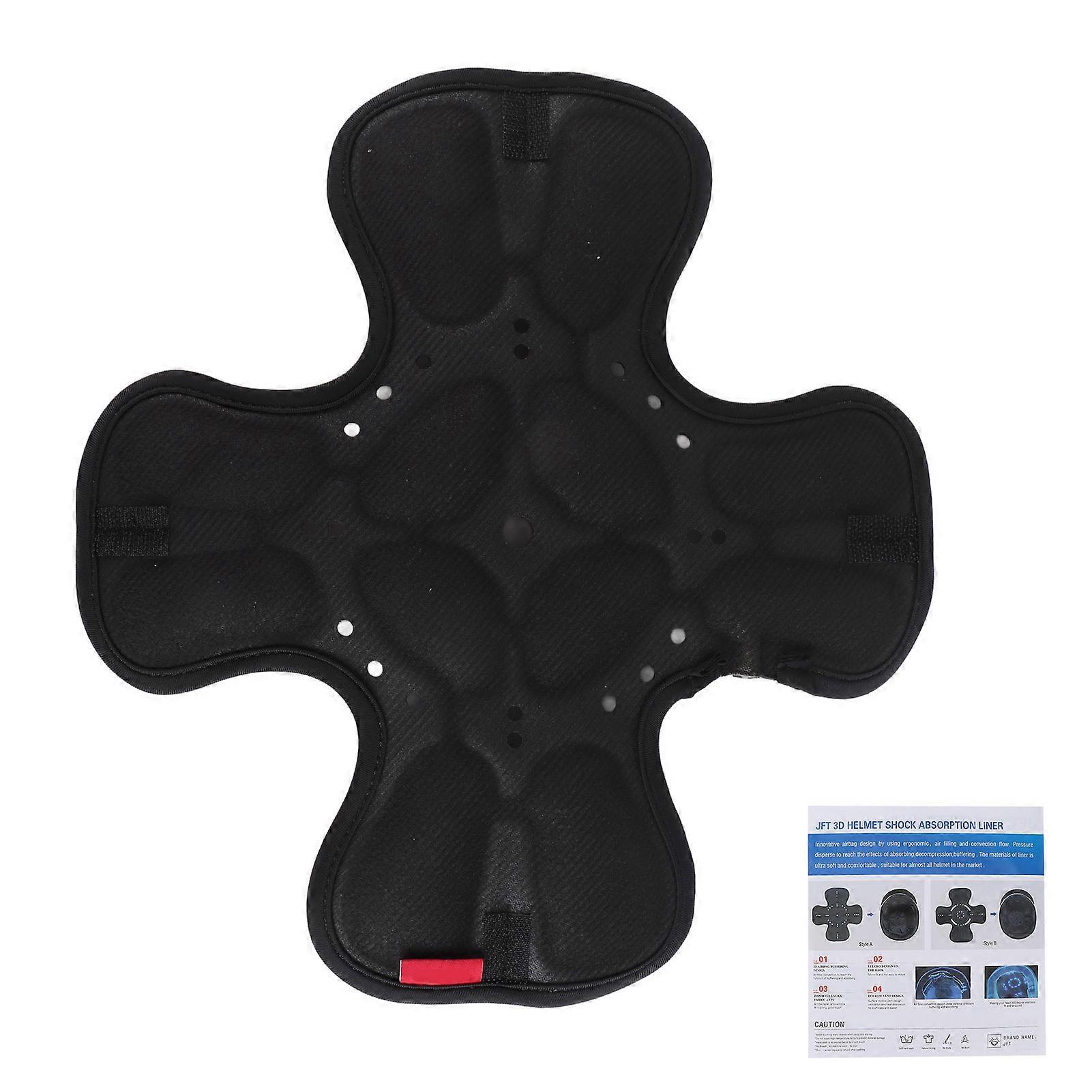 BOROCO Universal Helmet Padding Set, 360° Head Protection 3D Air Pocket Shock Absorption(A)