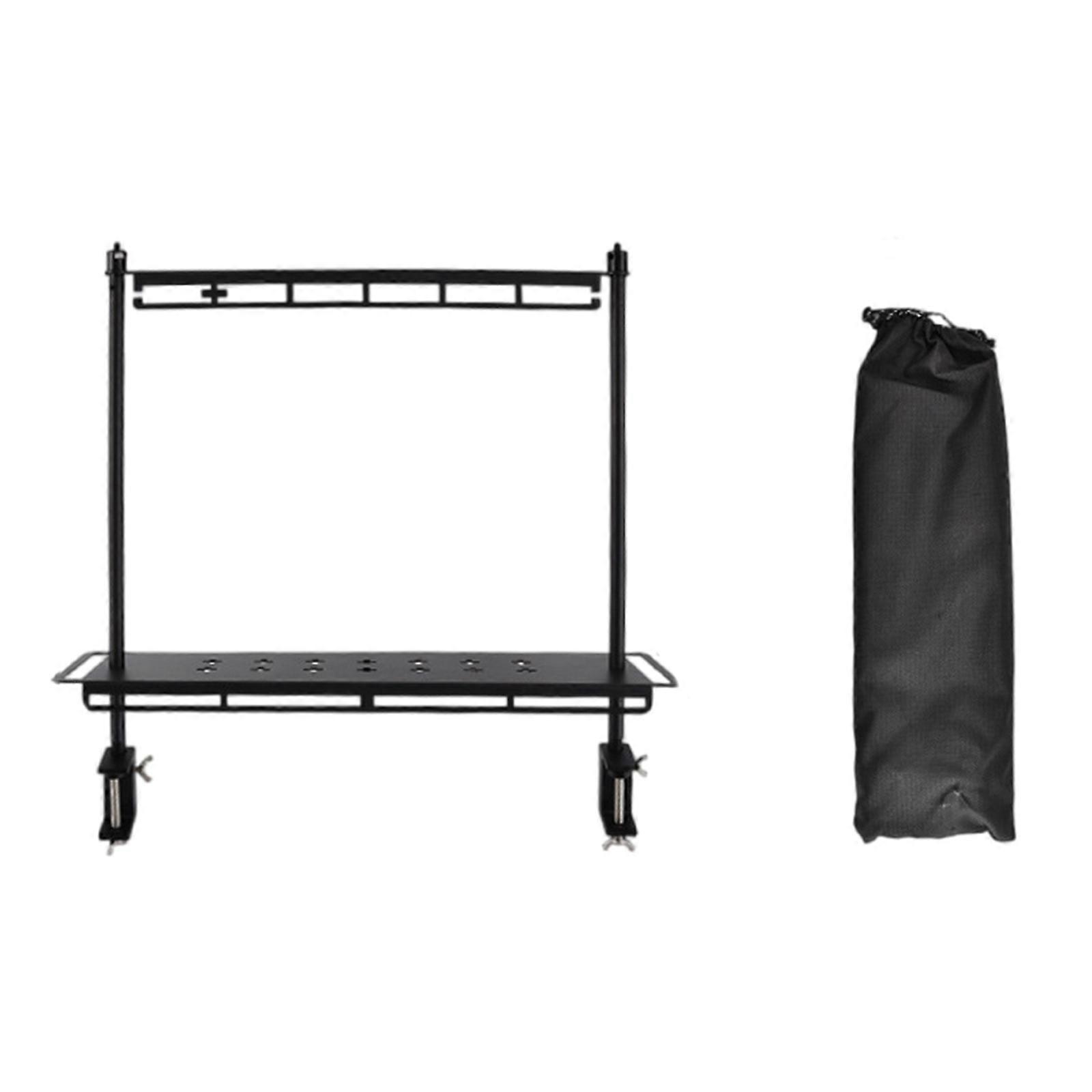 Mountainhikers Aluminum Storage Rack Set Laptop Table Portables Drying Rack for Camping and Travel Offers