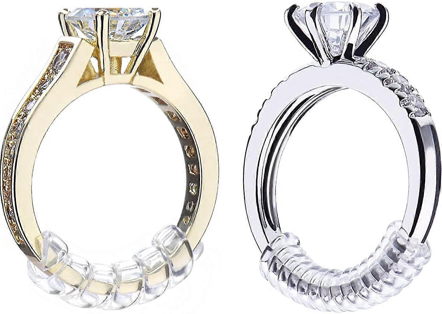 8 Stück Ring Sizer Adjuster Ring Guard mit Schmuck Poliertuch für lose