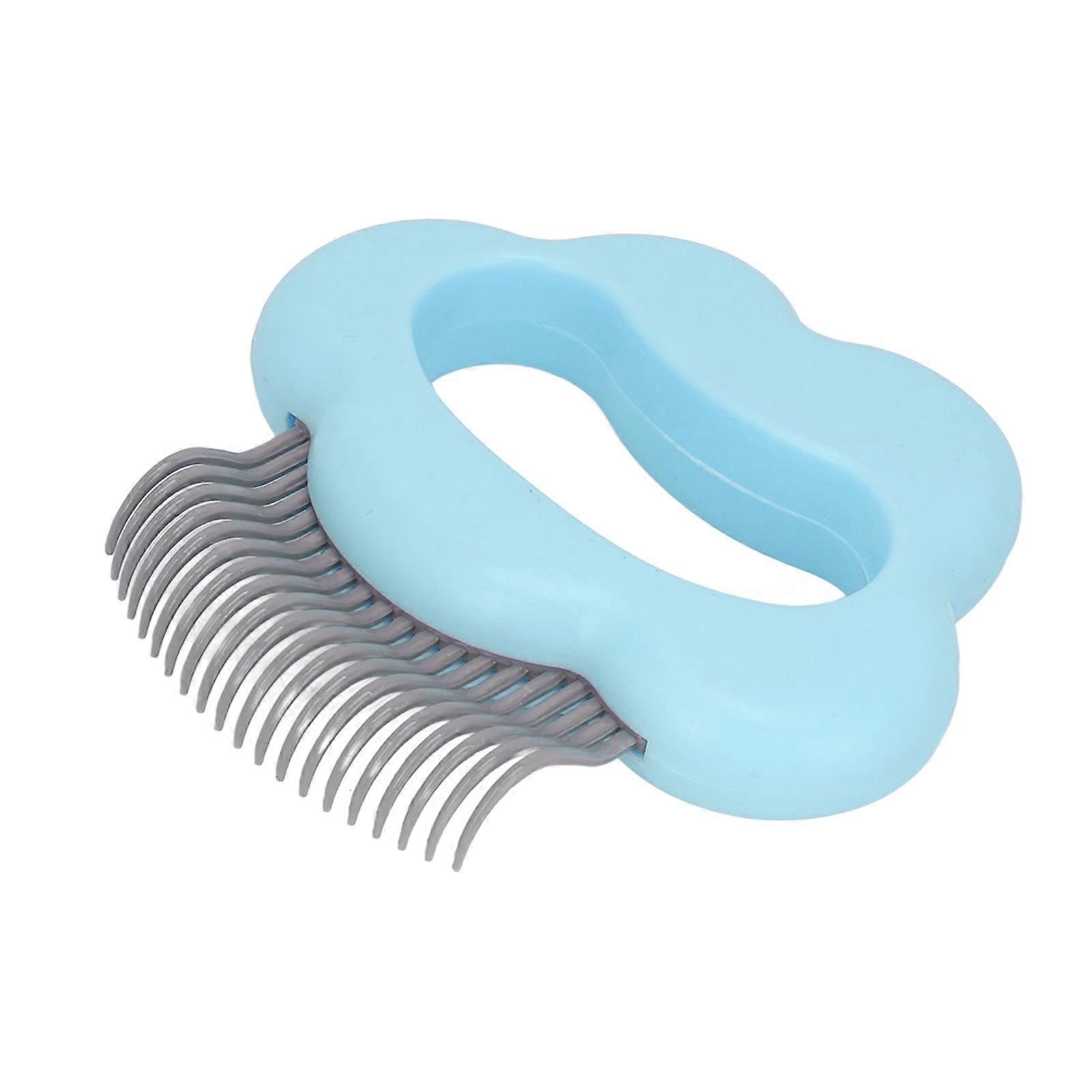Cat Shell Comb for Grooming - Hair Removal Comb for Cats and Rabbits, Durable Plastic, Small Size, Gentle Massage Design