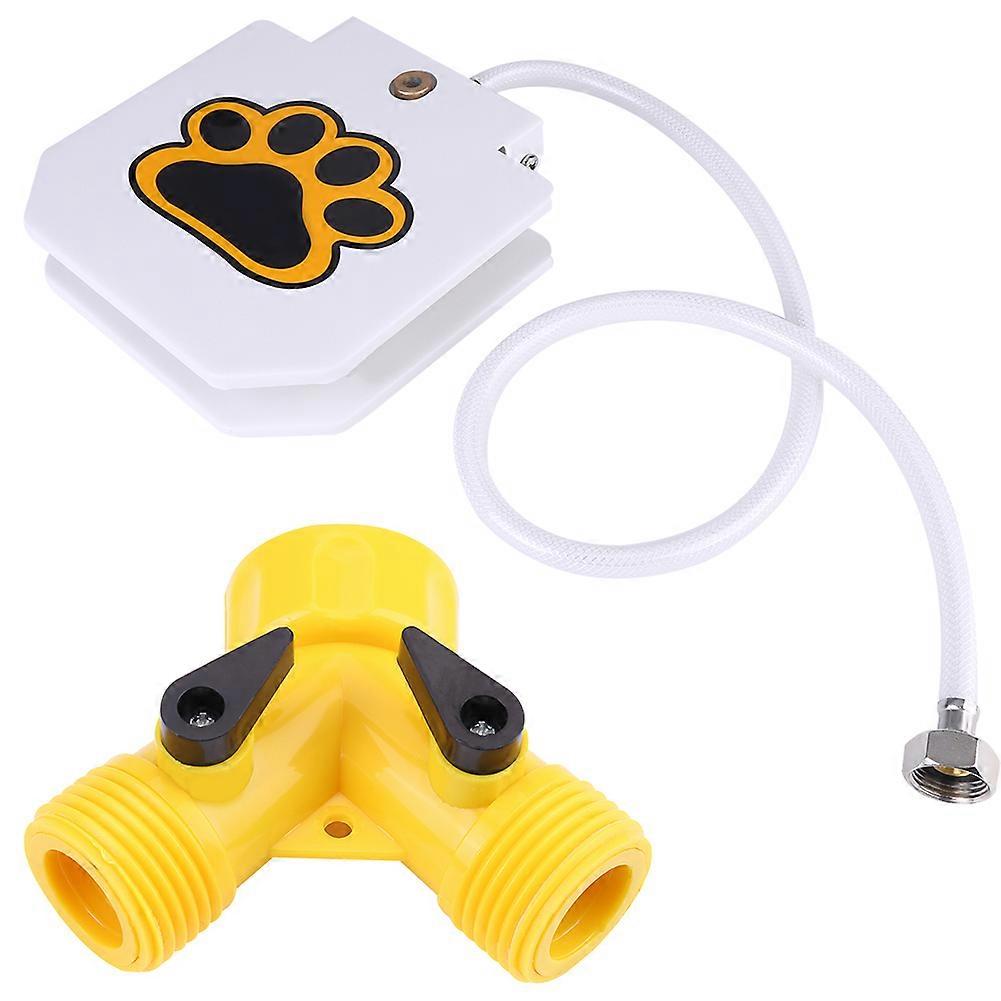 Trouble Dog Pet Water Fountain for Outdoor Use - Automatic Fresh Drinking Water Dispenser with Adjustable Flow and Durable Design