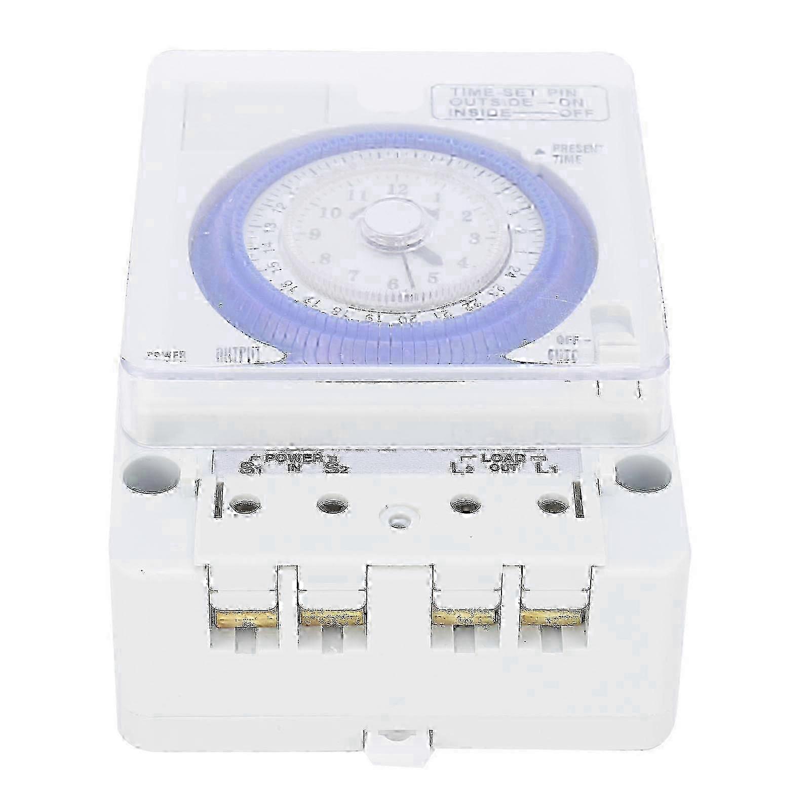 TB?388 24 Hours Time Switch Programmable Quartz Controlled Stepper Motor Timer AC100?240V 50/60Hz
