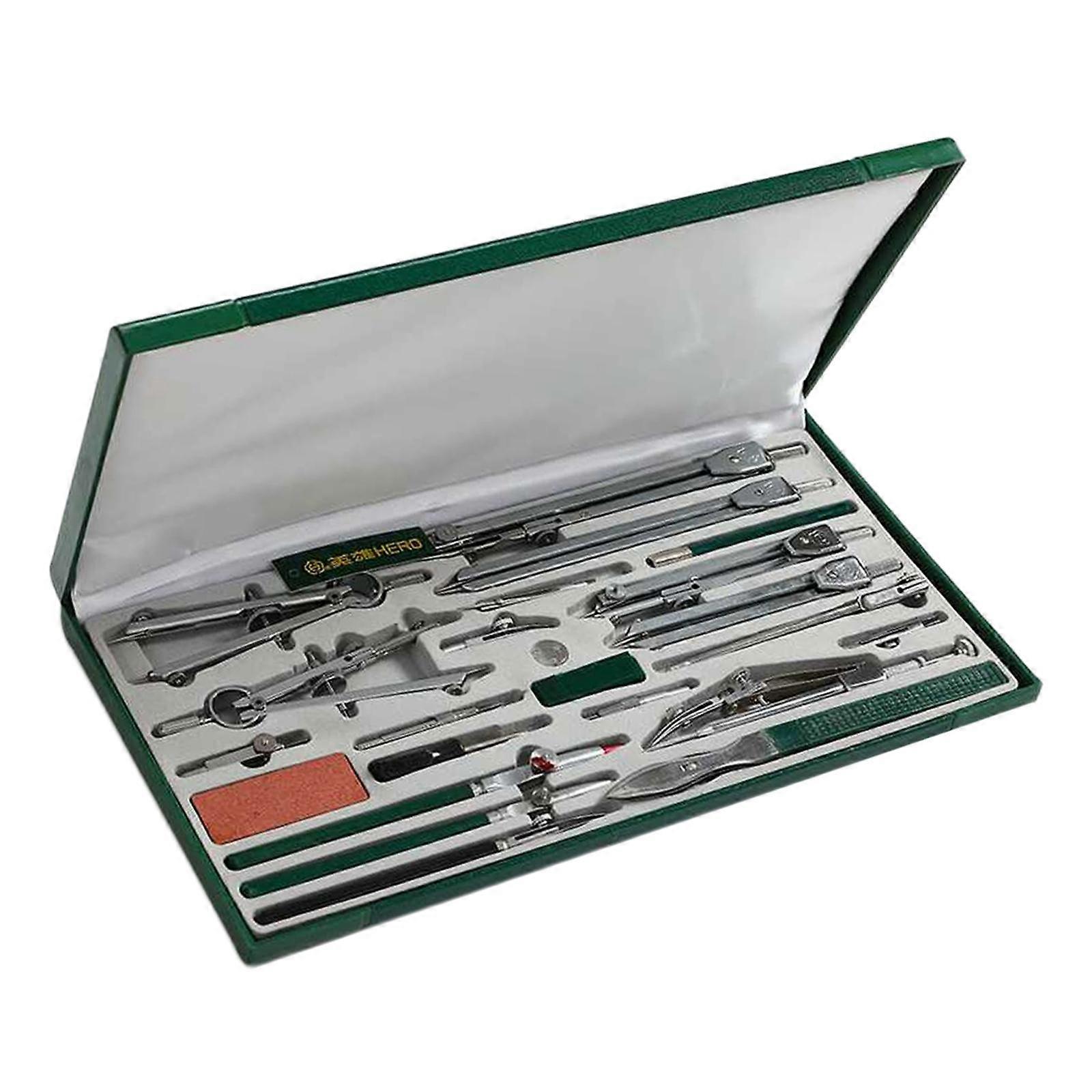 23Pcs Set Set Métal Professionnel Pour Architecture Cercle Dessin