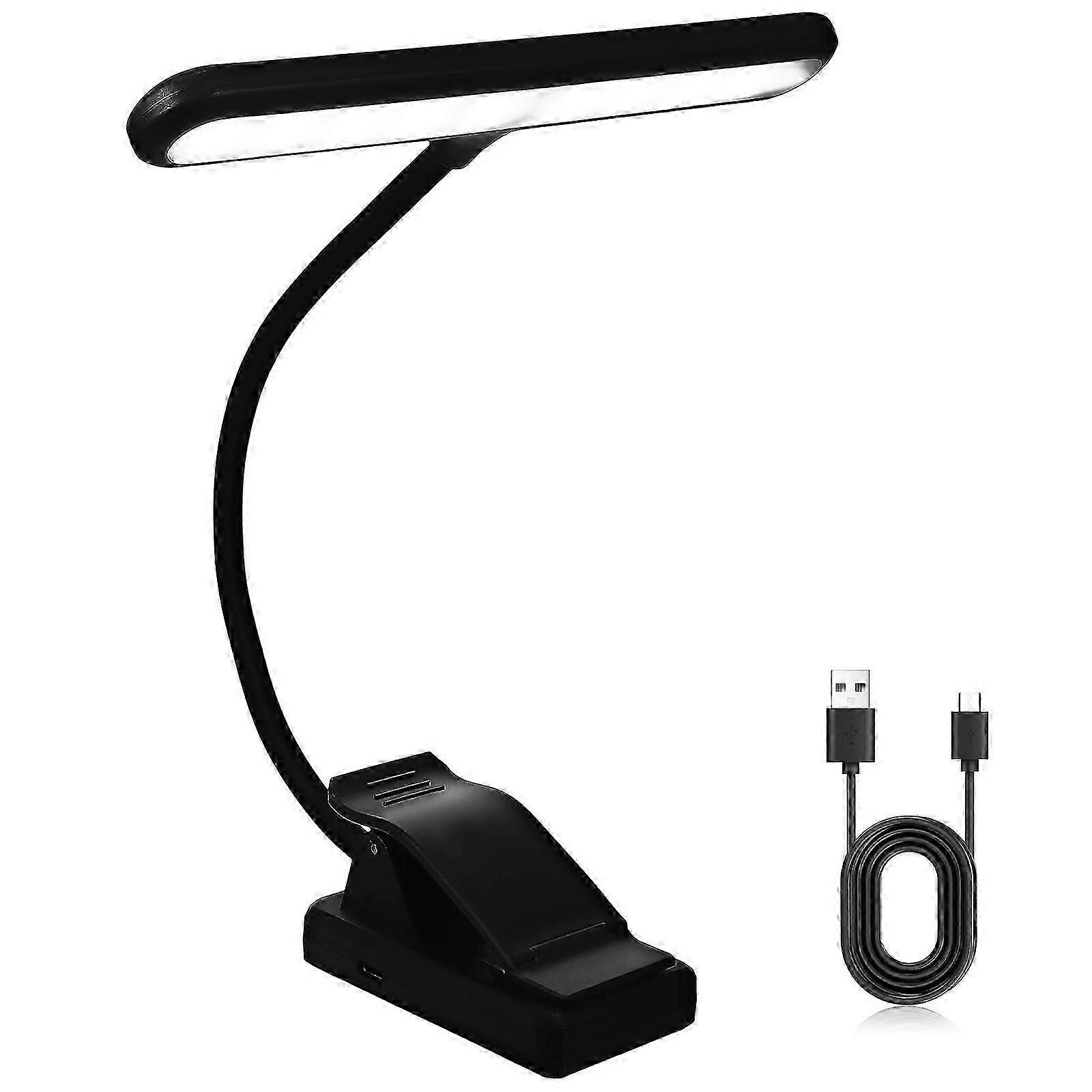 Rechargeable Music Stand Light Desk Clip On Reading Light Piano Lamp Lightweight Book Light