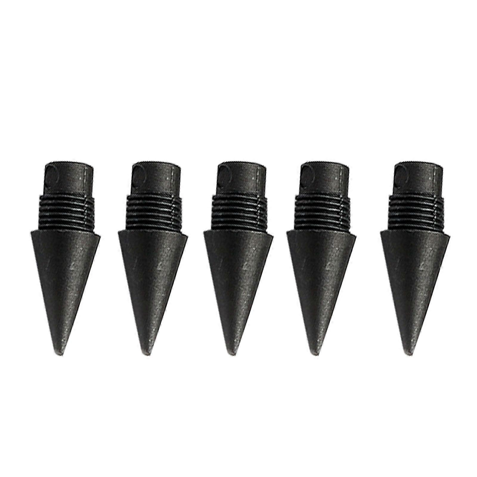 5PCS Acrylic Inkless Pen Refillable Everlasting Pen No Sharpening Infinite Pencil Replaceable Nib for Writing Drawing