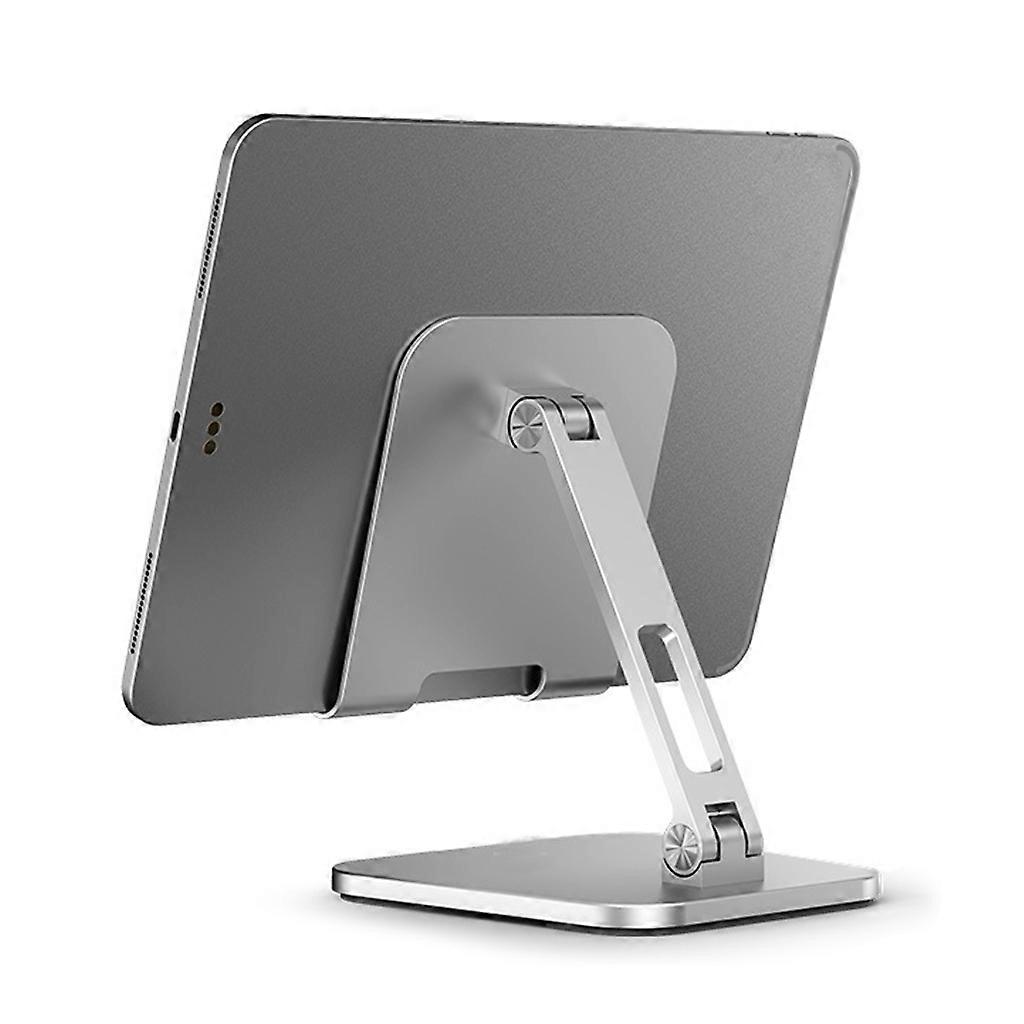 Supporto per tablet pieghevole portatile salvaspazio per Pro Air Mini Pad Bracket Holder grigio argento