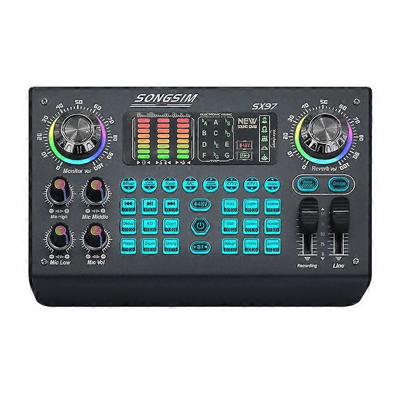 SX97 Multi-function Professional Mixer Live Streaming Sound Card