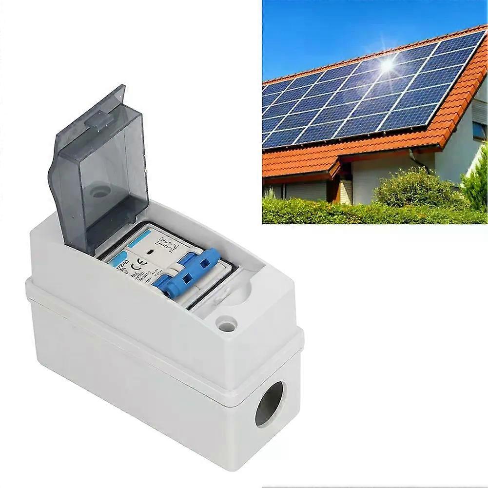 PV Solar Disconnect Switch Waterproof Distribution Box IP65abs Plastic Air Switch Box 54*120*90 Solar Photovoltaic DC Combiner