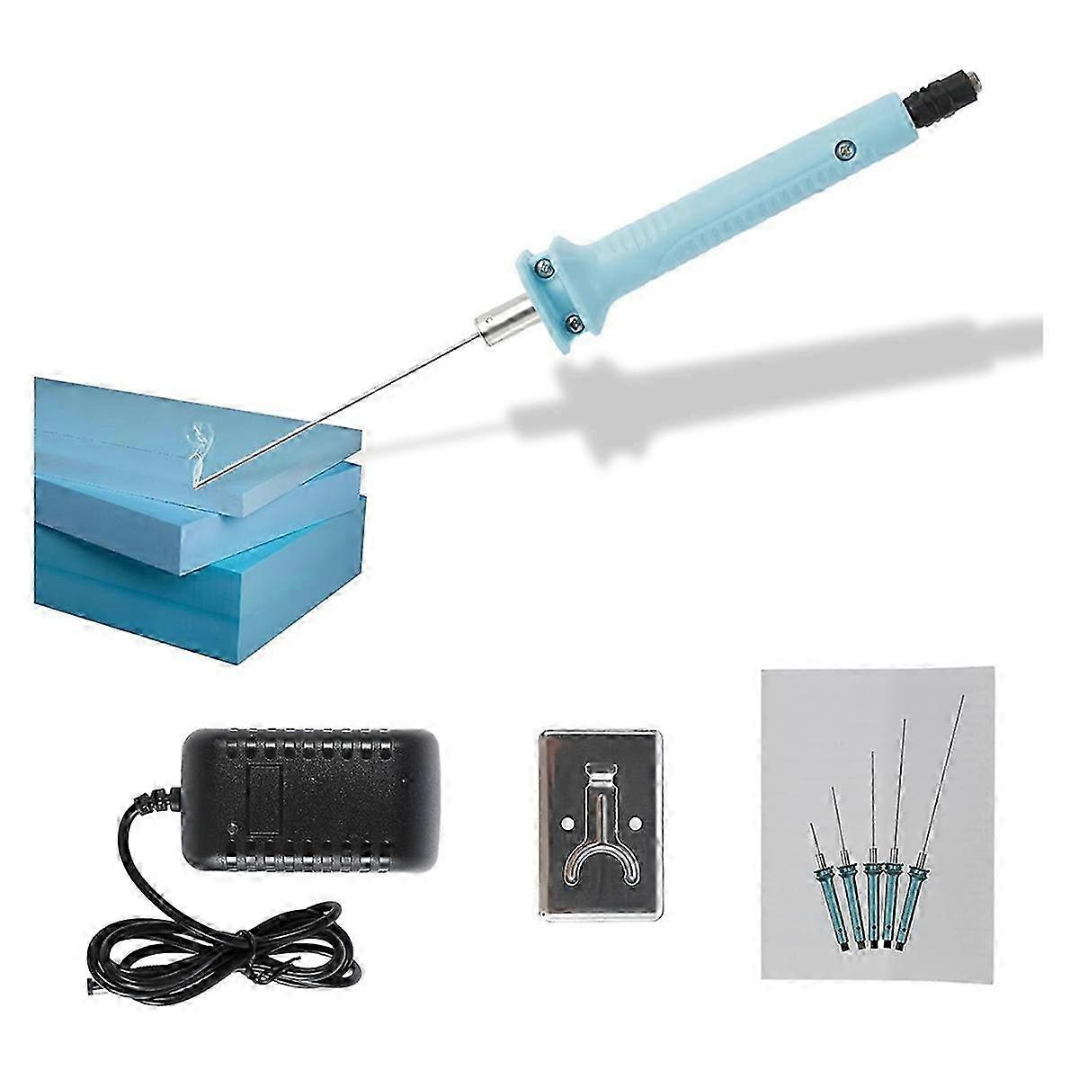 Foam Cutters 10cm StyrofoamCutting Pen W Stand & Transformer Adaptor,Heated Foam Carving Knife,for Foam Carving US Plug