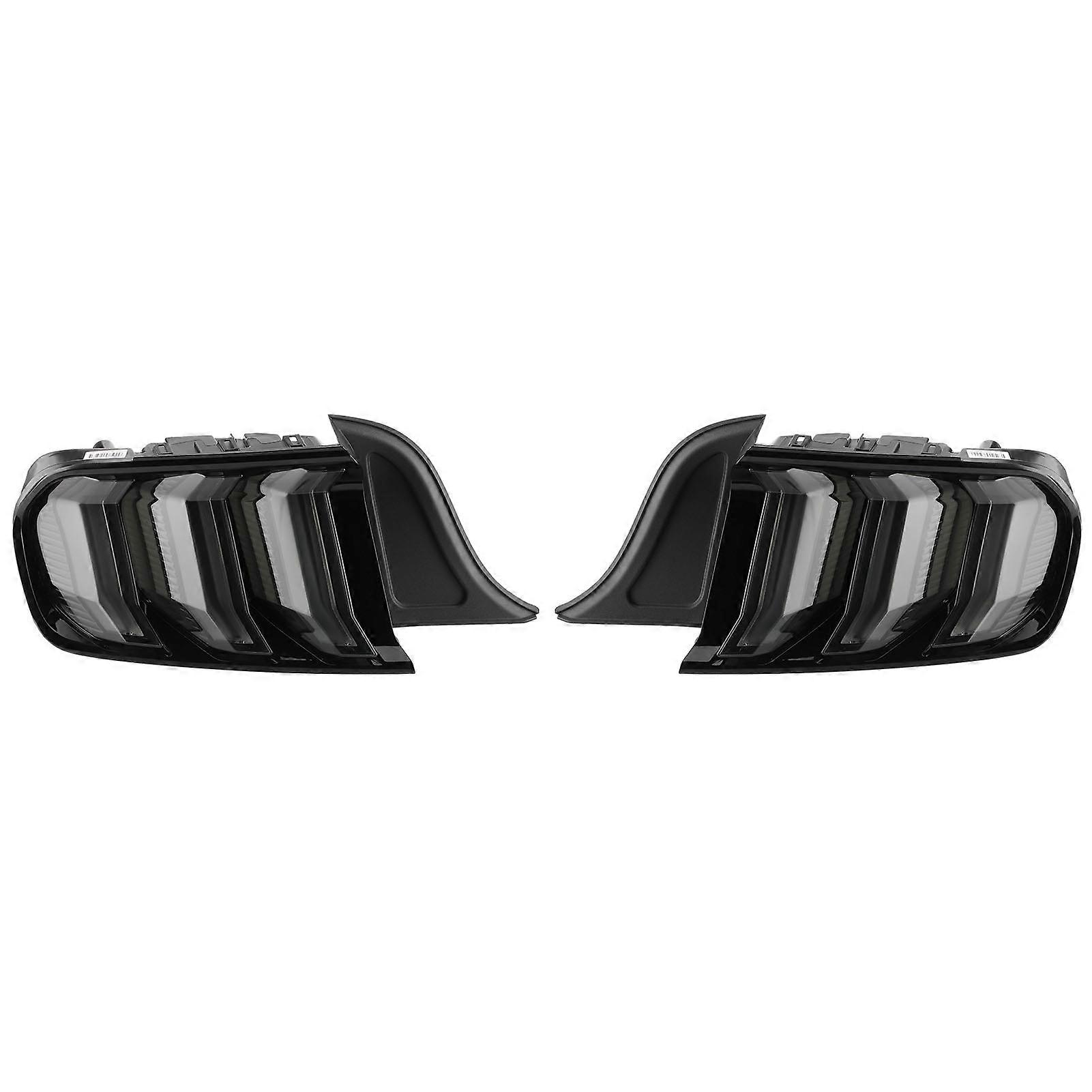 VLAND Pair Euro Look 5 Modes Full LED Dynamic Tail Lights Smoked Lens Fit for EcoBoost 2015-2020