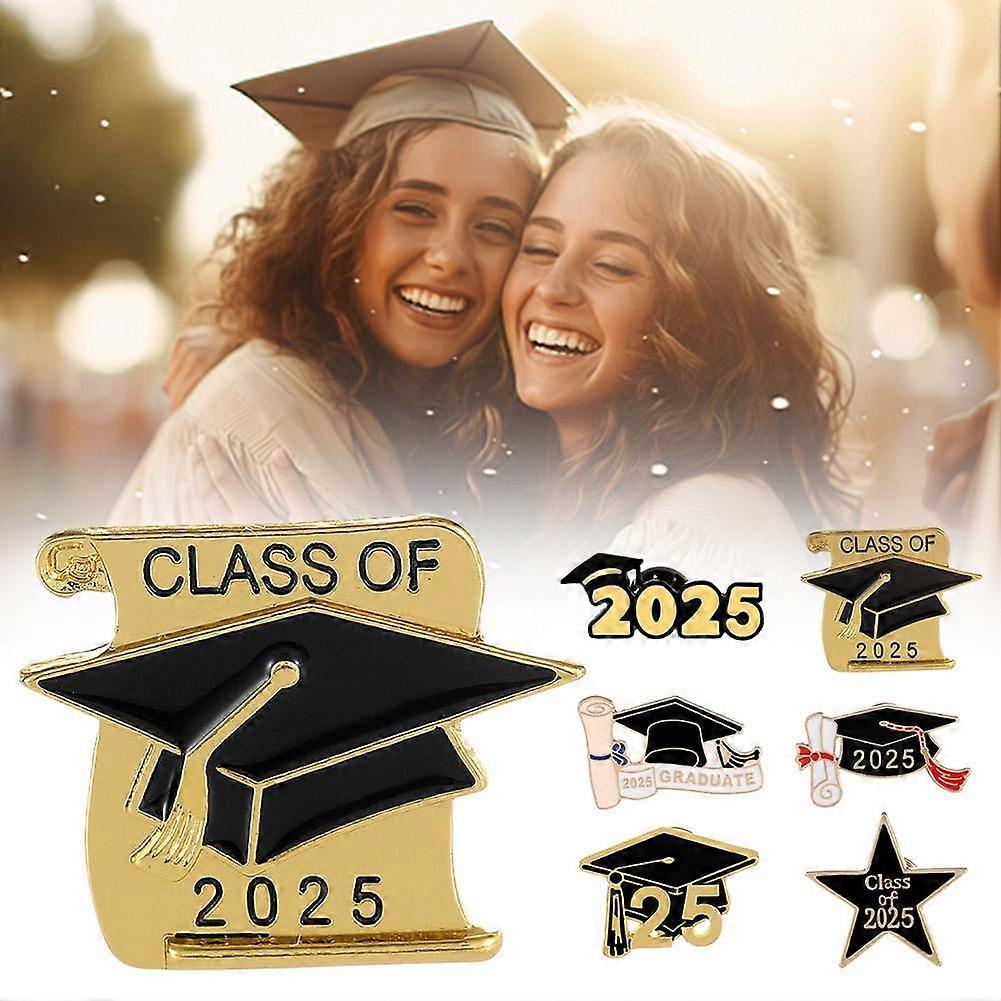 Class of 2025 Graduation Pin for Teens Punk Metal Badge Book Pin