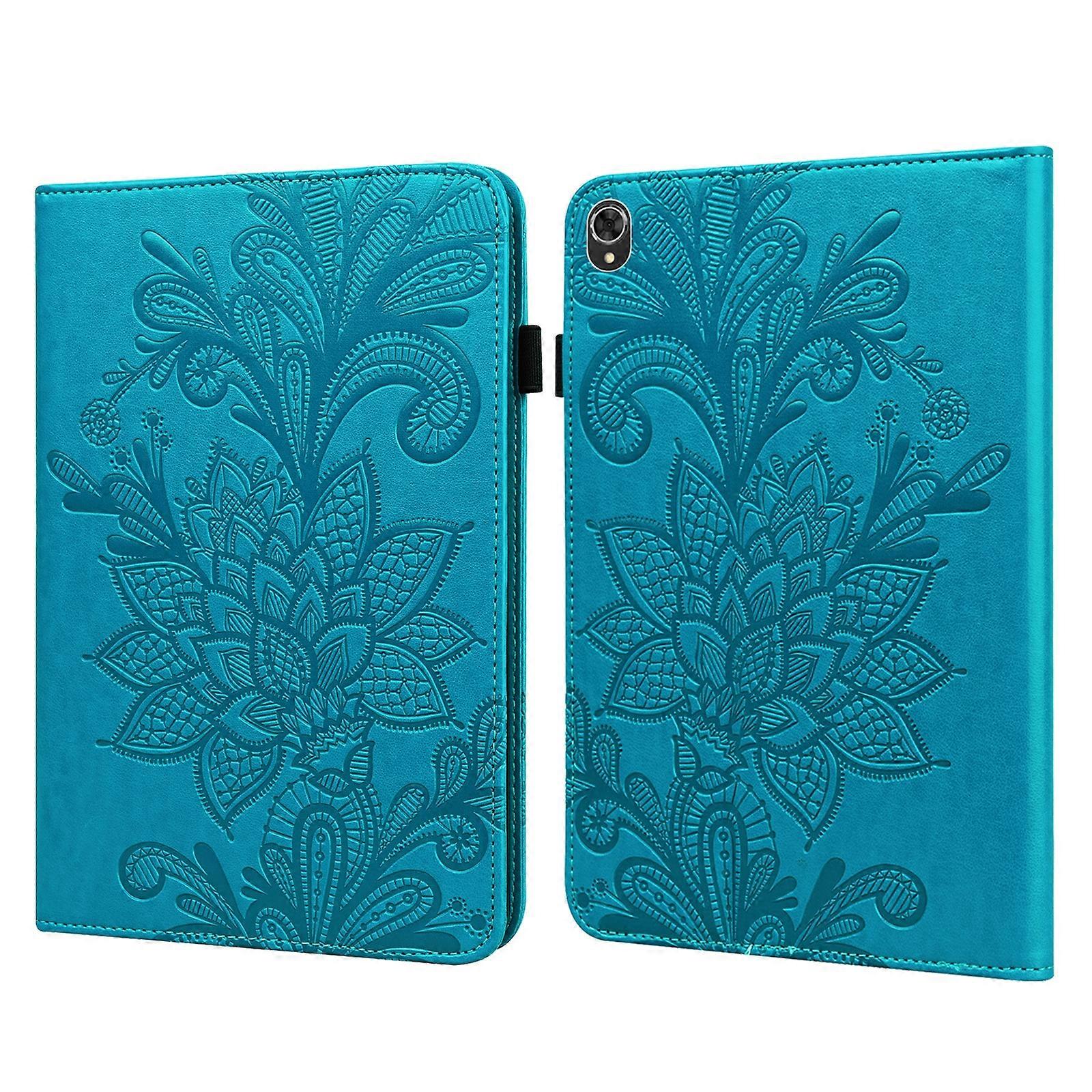 Lace Flower Embossing Pattern Leather Tablet Case For Lenovo Tab K10