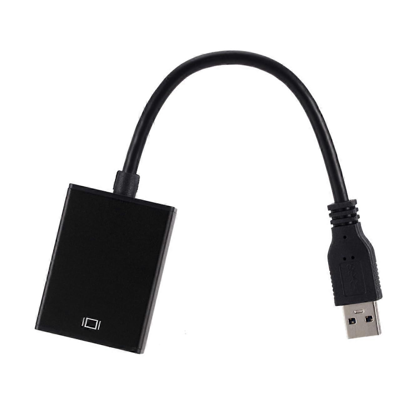 Conversion Cable 3.0 To Monitor No Driver Required Black For Laptop And Projector Multi Monitor