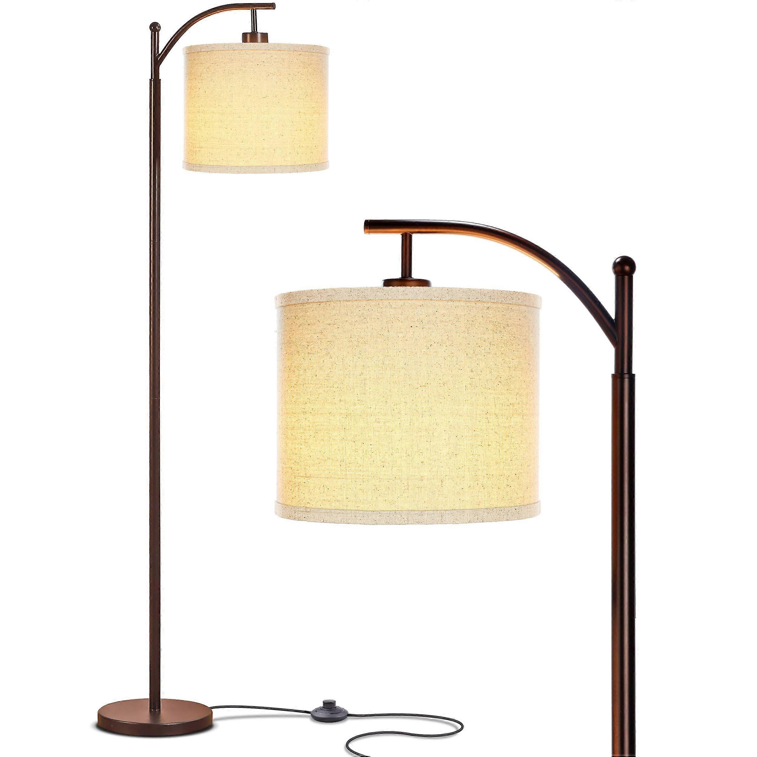 Montage LED Floor Lamp – Modern Floor Lamp for Rooms Living Office, Tall Lamp with Arc Hanging Shade
