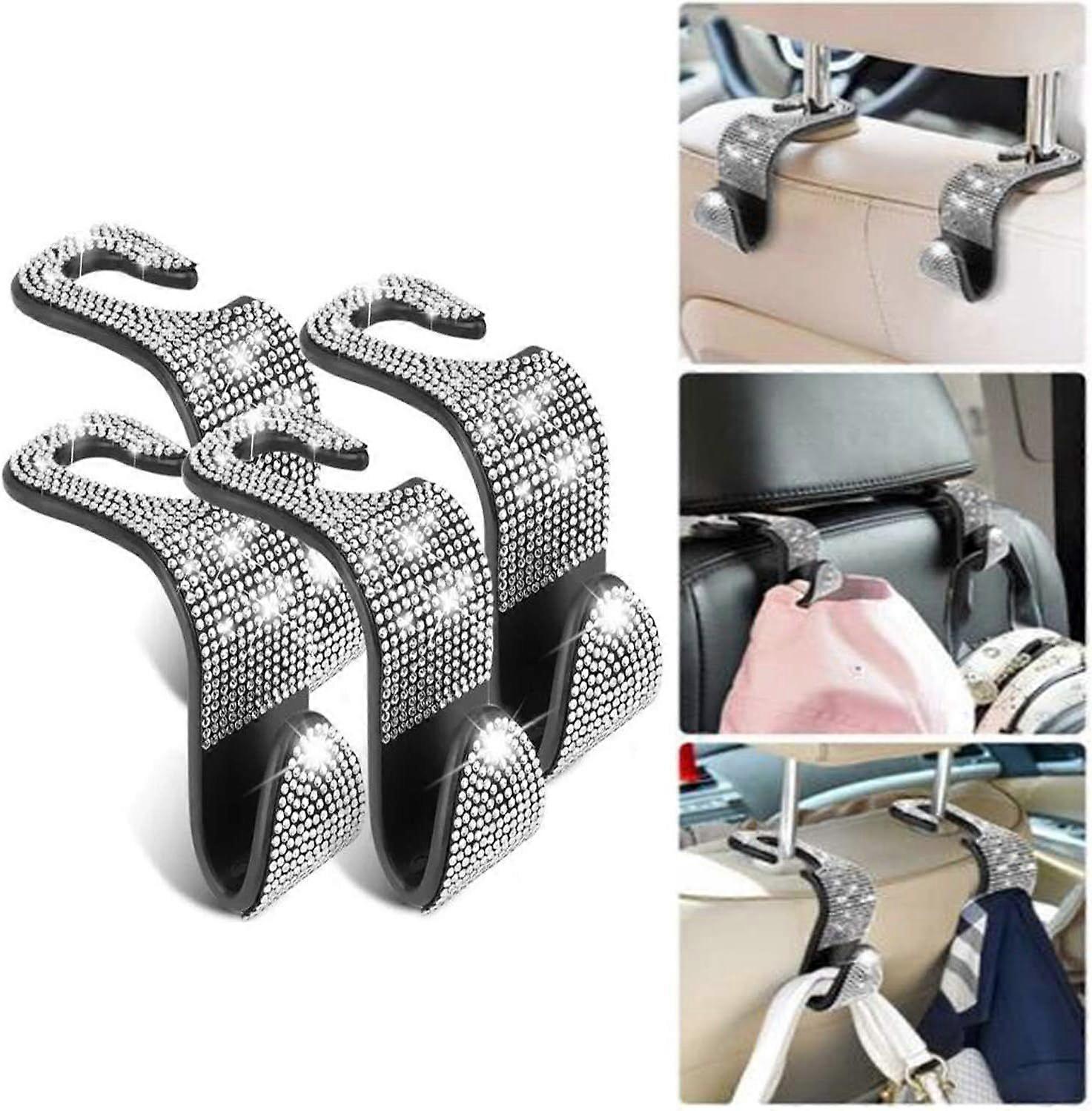 4 Car Hooks, Bling Car Seat Hook Back Seat