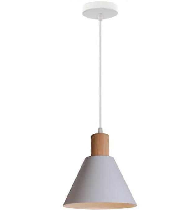 Pendant Lamp, Chandelier Simple Macaron Single Head Adjustable Pendant Lamp (White, Without Light Source)