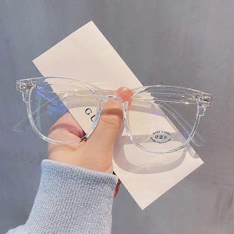 1PC Anti Blue Light Glasses Women Vintage Computer Men Eyeglasses Optical Glass Plain Frame Gaming Spectacles Bluelight Glasses