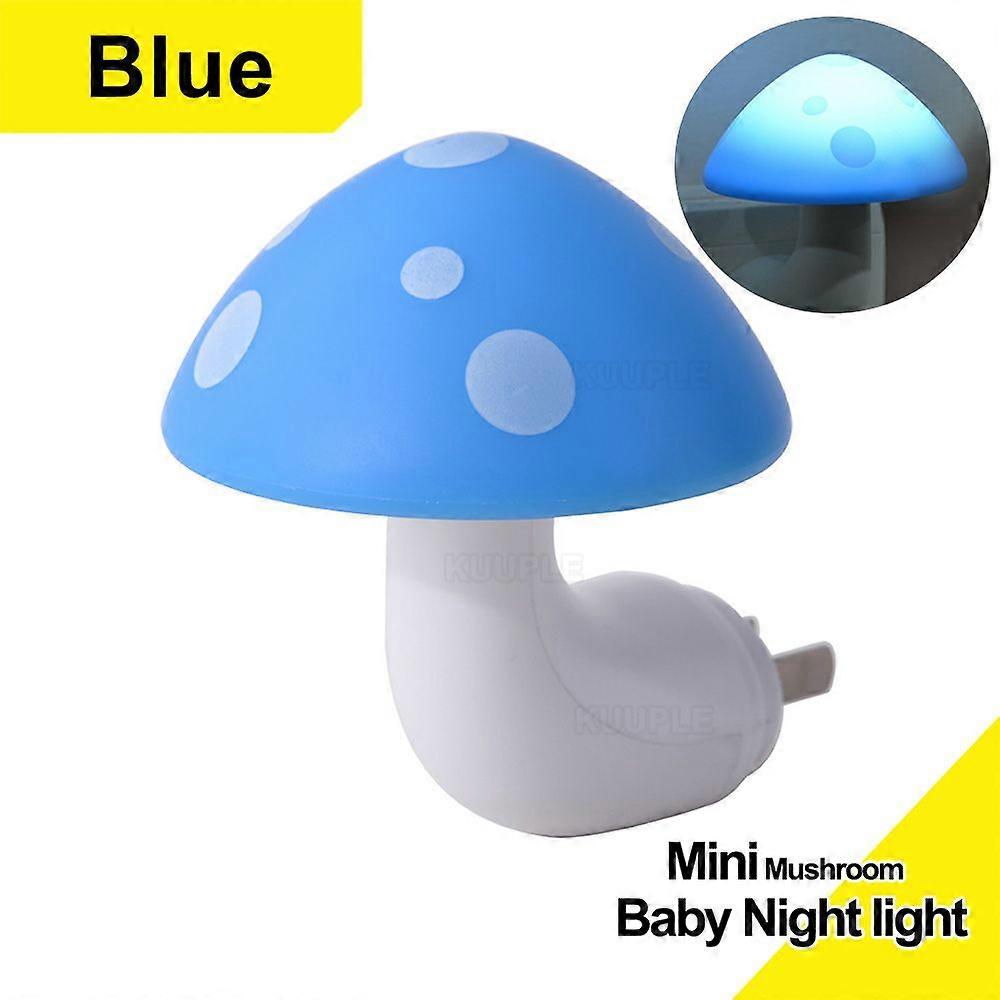KUUPLE Mini Mushroom Baby Night light Automatic Sensor Light Control Lamp EU US Plug Child Kids Baby Room Bedside LED Lamp