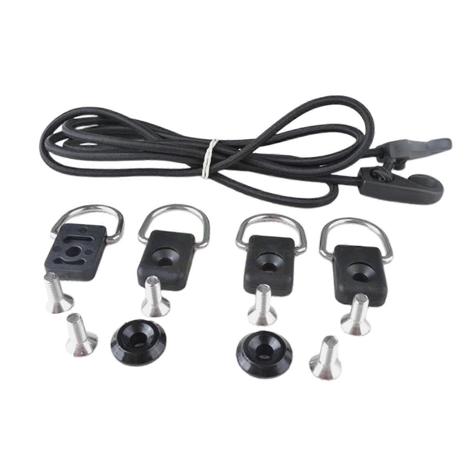 Kayak Deck Rigging Kit Elastic Bungee Shock Cord Kayak D Ring for Canoe Boat